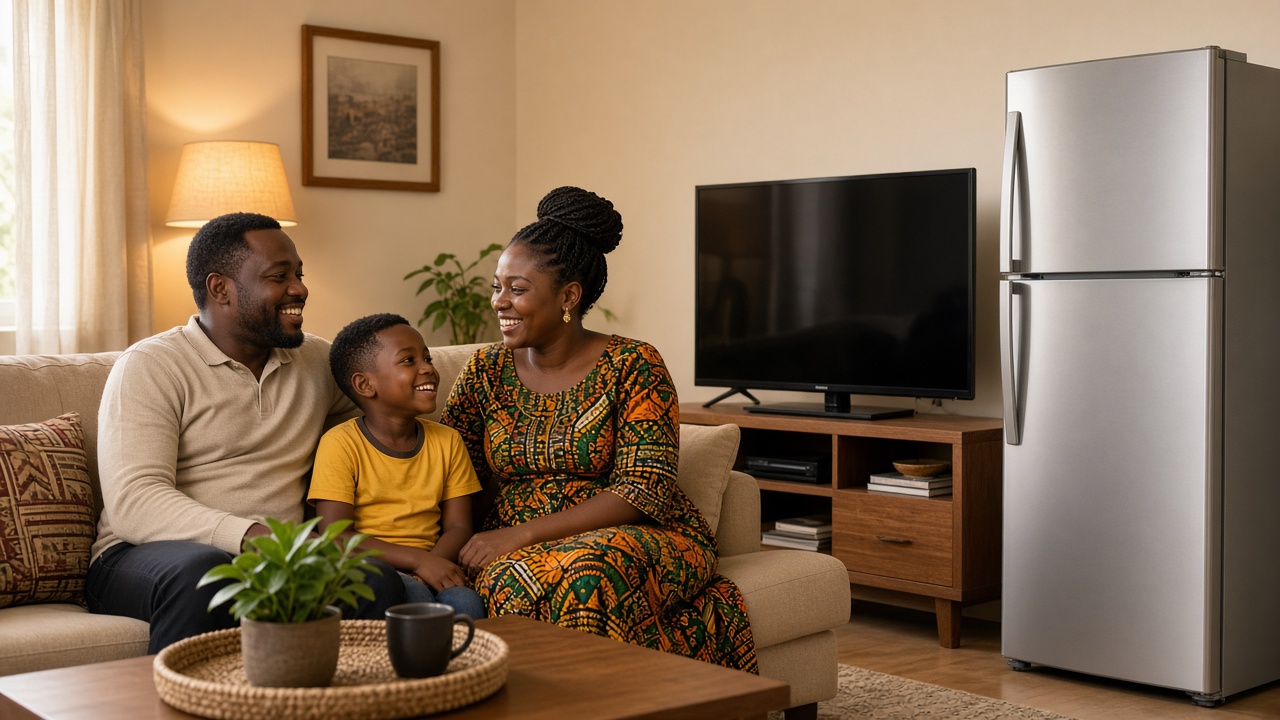 Household with financed appliances
