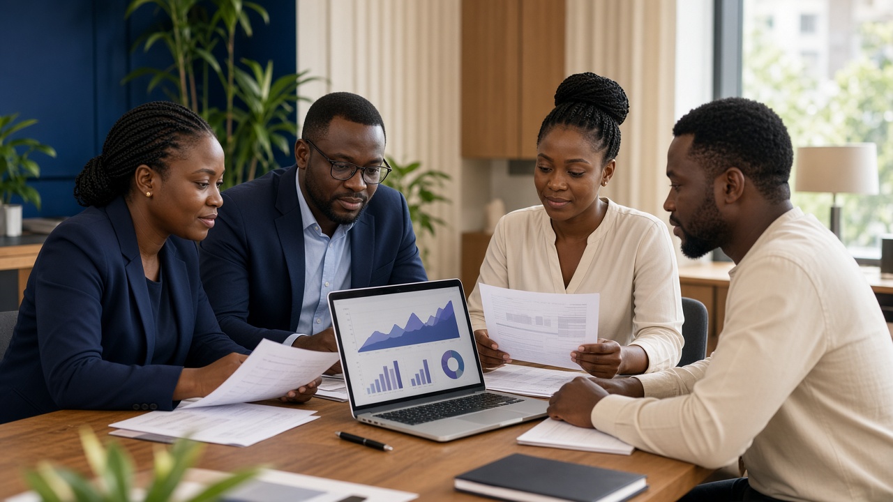 Payroll team preparing Ghana PAYE and SSNIT runs